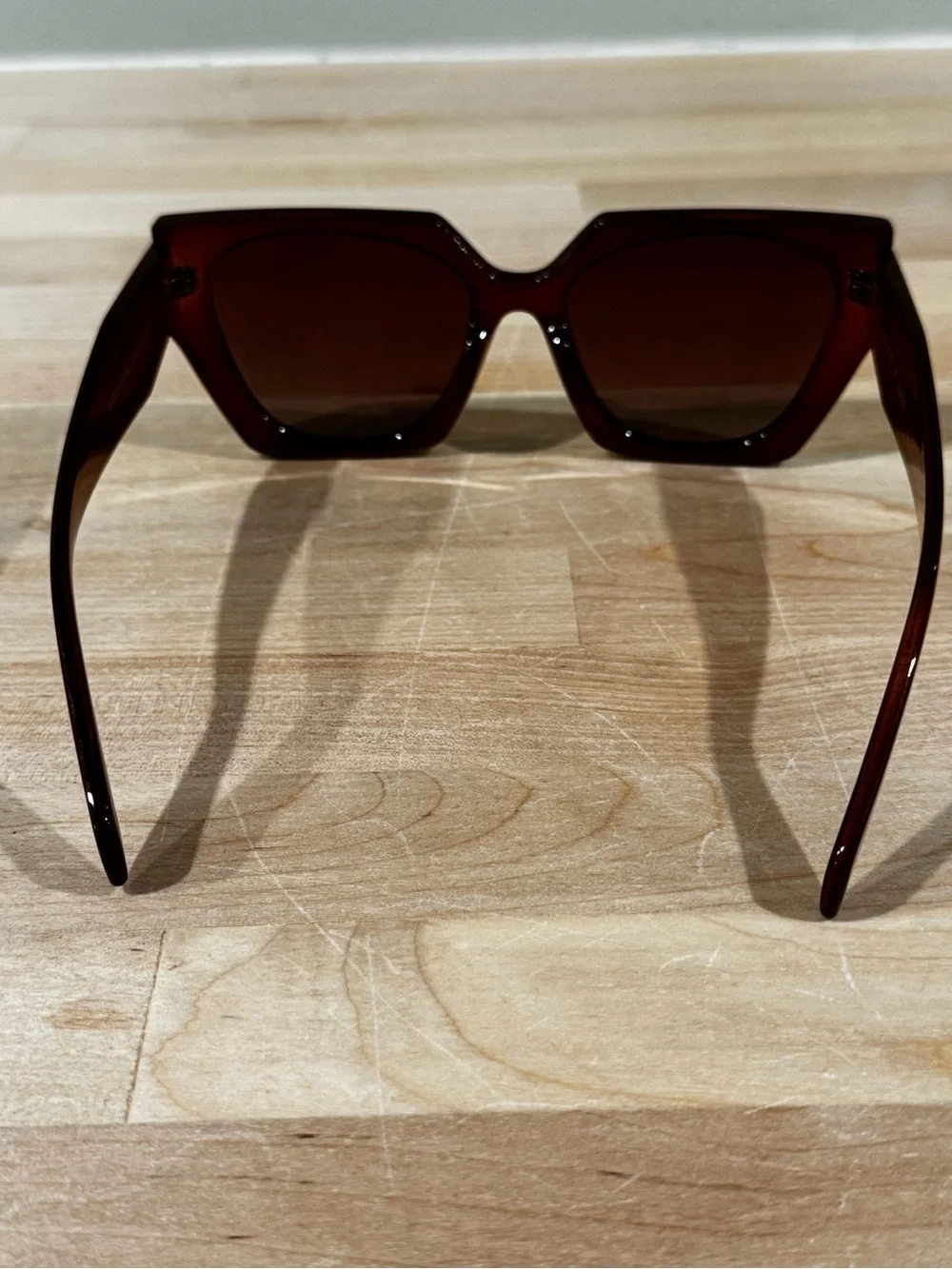 SOJOS Women's Brown Cat-Eye Sunglasses - Fashion Polarized Shades